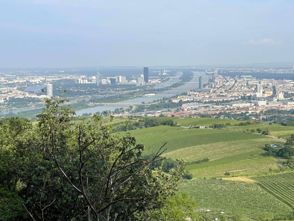 Vom Wiener Kahlenberg hat man einen atemberaubenden Blick auf die Millionenstadt an der Donau